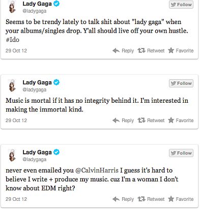 gaga tweets